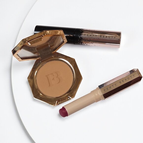 FENTY Beauty Makeup Lot Bundle Shady Biz Bronzer Mascara And  Flamingo Lipstick - Picture 1 of 1